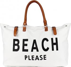 China Extra Large Canvas Beach Bag Beach Tote Bag For Women Waterproof Sandproof, Canvas Tote, Cotton Bags, Travel Bag wholesale