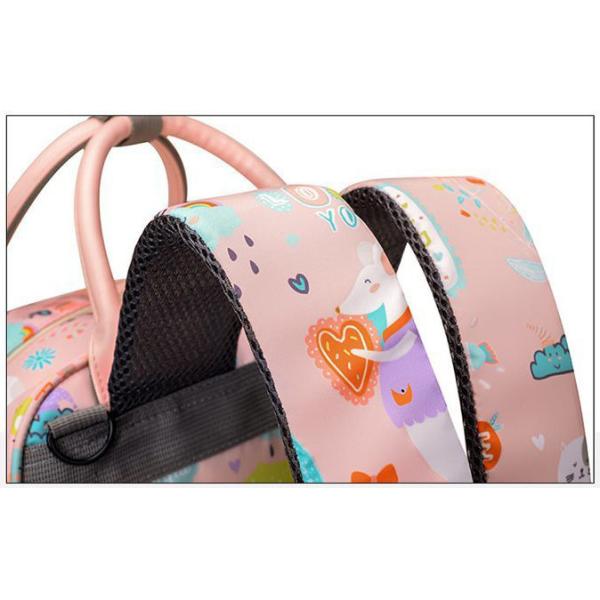 Animal Prints Polyester Rucksack Changing Travel Diaper Bags 27*15*42cm