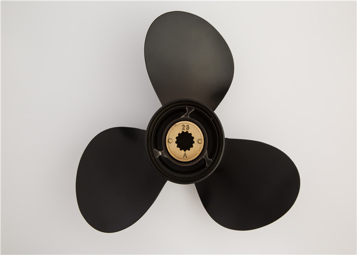 9 1/4X9-J 3 Blade Boat Propeller 8 Spline With Rubber Bushing Aluminum Alloy