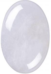 China Unisex Oval Clear Quartz Palm Stone 6*4*2cm For Jewelry Making wholesale