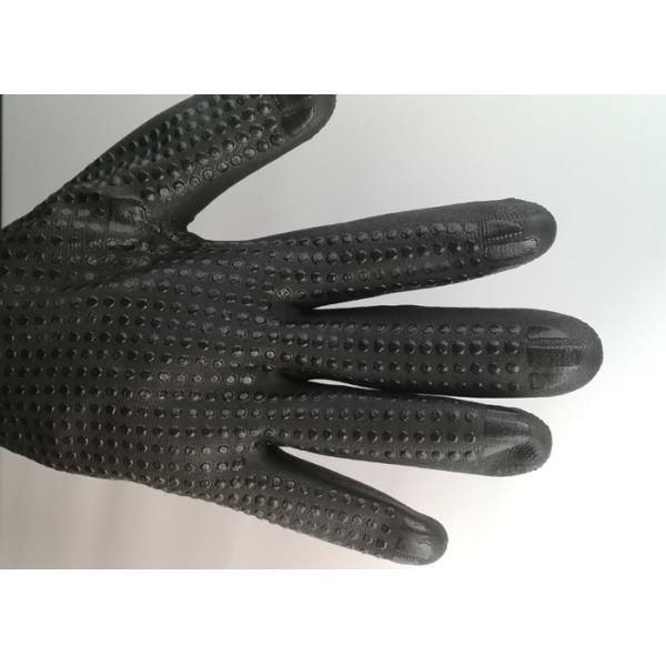 Slip Proof Nitrile Coated Gloves Breathable Featuring Heat Transfer Printing Way