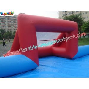 Durable Inflatable Sports Games , Soapy Water Football Field
