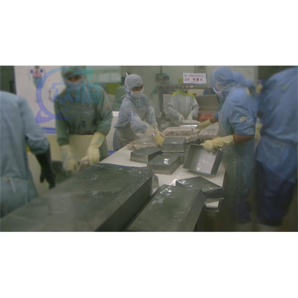 CE Frozen Fish Shrimp Processing Machine 380V 50Hz Waterproof