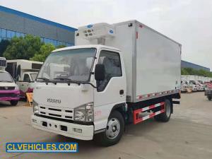 China ISUZU ELF 98hp 4 ton Refrigerated Delivery Truck Foam Insulation wholesale