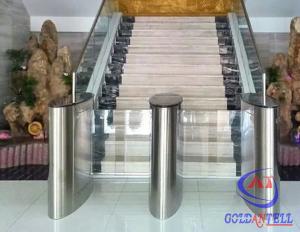 China Fitness Club Barcode Check In Speed Gate Turnstile , Office Swing Turnstile on sale