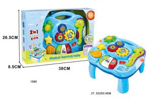 China Toddler Musical Learning Table Infant Baby Toys 12 Months With Light & Sound wholesale