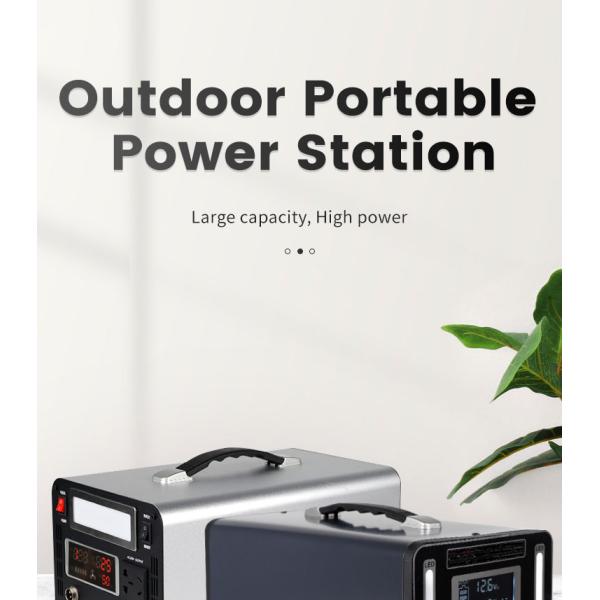 12V 120ah Portable Battery Power Station Multifunction Solar Camping Generator