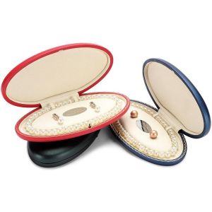 Custom Microfiber PU Leather Jewelry Stud Earrings Storage Box