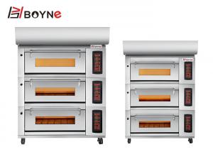 China Touch Screen Commercial Bakery Kitchen Equipment Three Deck Nine Trays Bakery Oven wholesale