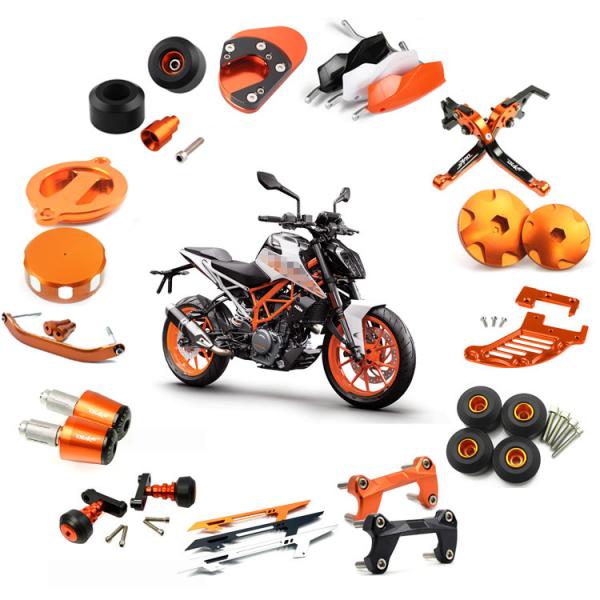 Suzuki Honda Yamaha Motorcycle Modified Parts Handlebar Riser Kit 7 / 8" 1 / 8" Universal Bar Clamps