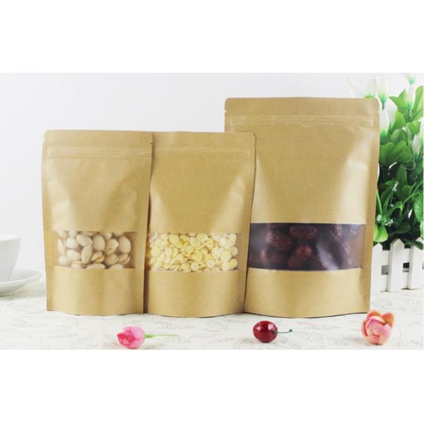 Custom Logo Printing Food Grade Material Brown Kraft Paper Bag Making Machine with Window