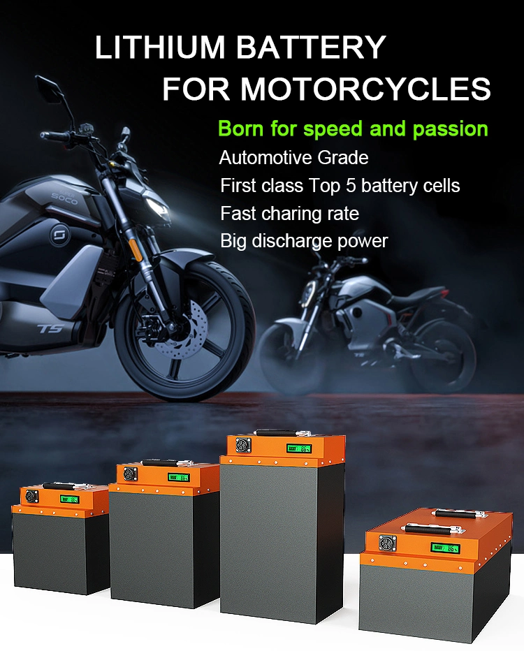 CTS Cusomized 72V 35ah 40ah Power Lithium Battery for Electric Motorcycle, 60v 72v Lithium Ion Battery Rechargeable