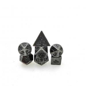China Hot Selling Mini Metal Polyhedral Dice RPG Dice Set Playing Game Board game wholesale