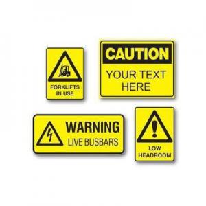China Colored With Logo Hazard Warning Signs Customized Available Tagout Label on sale