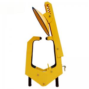 China Big Truck Suitable Anti Theft Sucking Disc Yellow Color Car Parking Lock Wheel Clamp wholesale