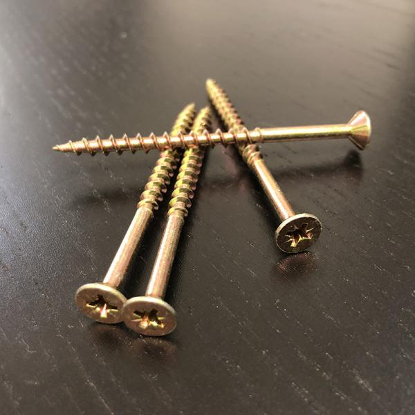 M4.0x75MM Chipboard Screw Partially Threaded Countersunk Flat Head Screws For Wood