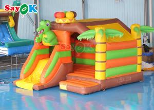 China Commercial Adult Inflatable House Water Slide Pool Bounce House 5x5x4mH wholesale