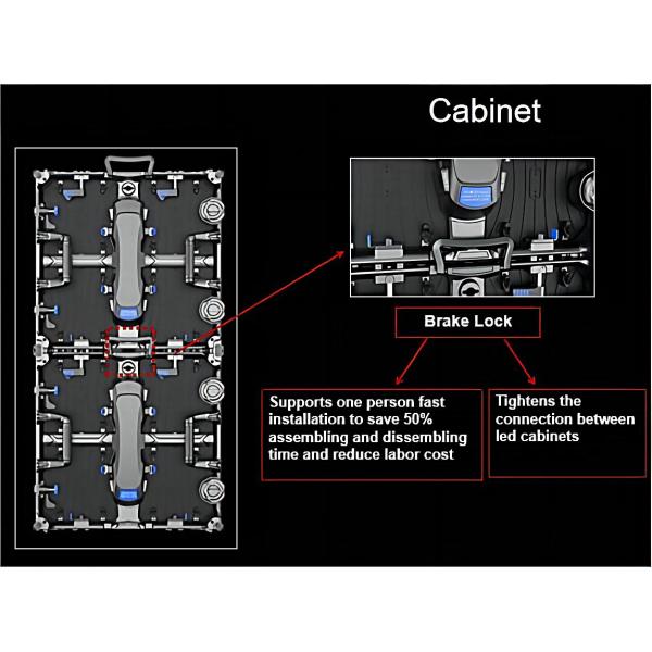 P4.81mm Outdoor Rental LED Display, Rental Video Wall LED With Aluminum Cabinet