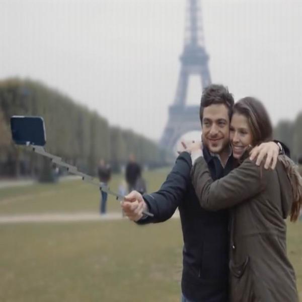 selfie stick phone case with bluetooth shutter button for iphone 6/6s