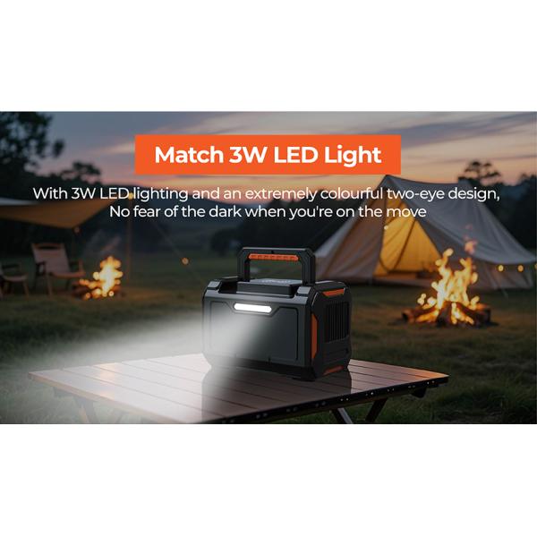 300W Portable Solar Power Station with Lithium Battery and MPPT