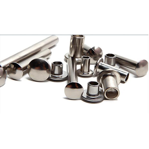 ANSI/ASME Standard Brass Hollow Tubular Rivet with Bright Finish and Stainless Steel Material