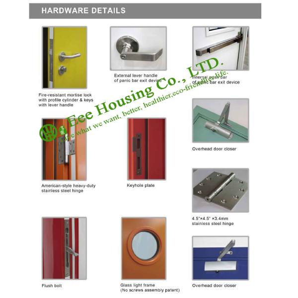 Customized Stainless steel fire rated exit door For Sale, Commercial Building door
