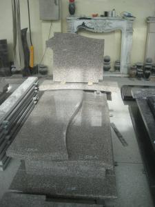 China green granite headstone on sale