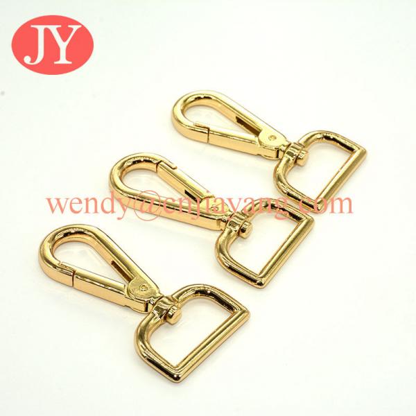 Quality jiayang Fashion metal bag hardware snap hook for handbag accessory, custom hanger hook for sale