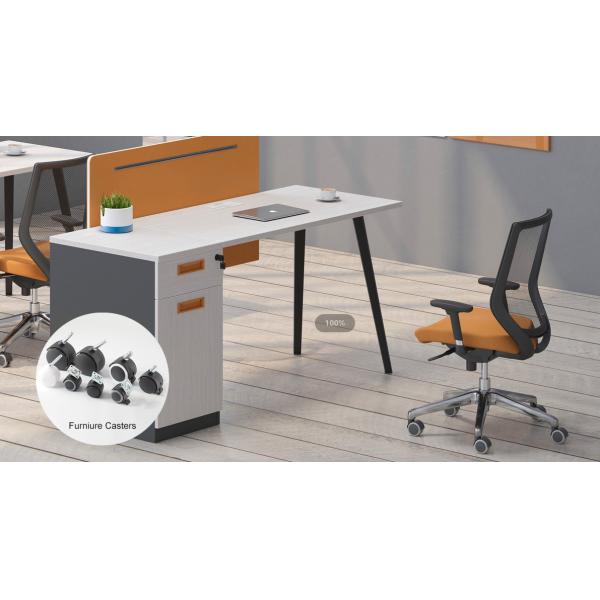 Heavy Duty Rubber Office 10mm Chair Casters Wheels For Hardwood Floor