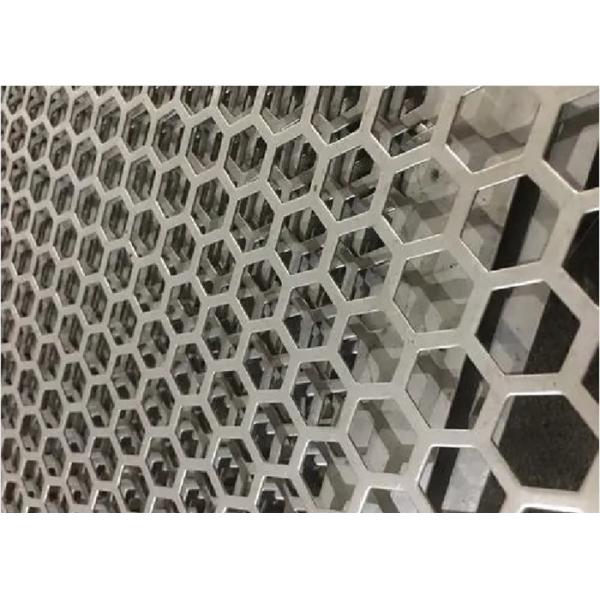 Carbon Steel Perforated Metal Mesh Round Hole Punched Weave Style
