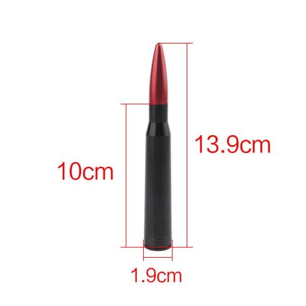 Bullet Head Antenna Auto Modification car antenna mast bullet, bullet antenna universal