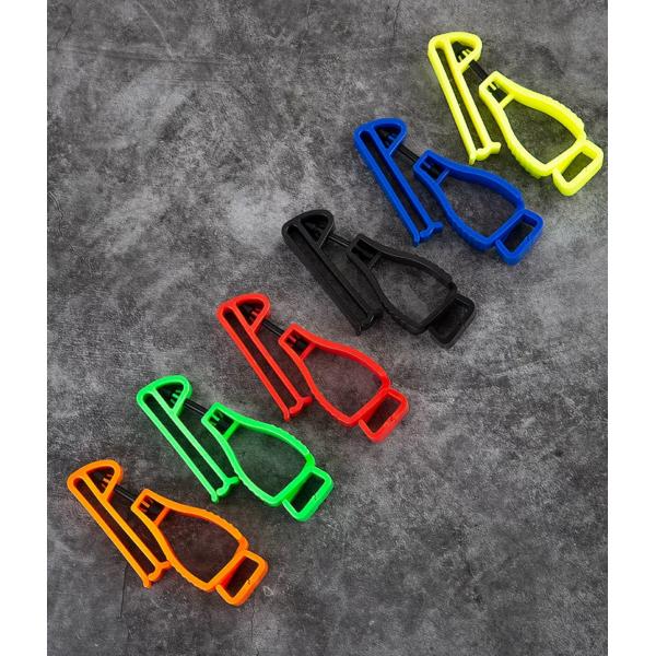 Custom Plastic Glove Clip Lime Polyoxymethylene Interlock Belt Clip