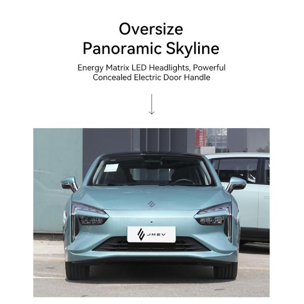 JMEV Yi 4 Wheel Electric Vehicle 140Km/h 0km Used with 60Kwh Battery Capacity and High Speed