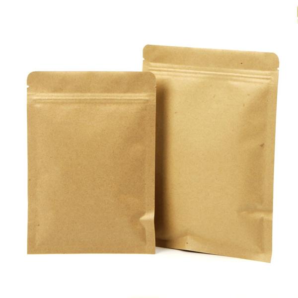 food grade kraft paper dried fruit packaging bag zipper seal bag for food packing
