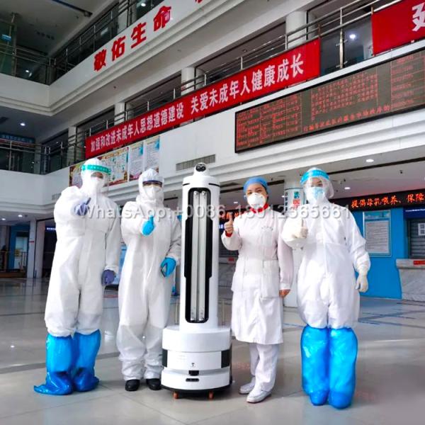AI PLC Control IP20 UV Disinfection Robot