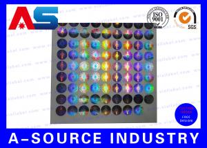 China Silver Security Custom Holographic Stickers Label Tamper Proof Seal Custom Design wholesale