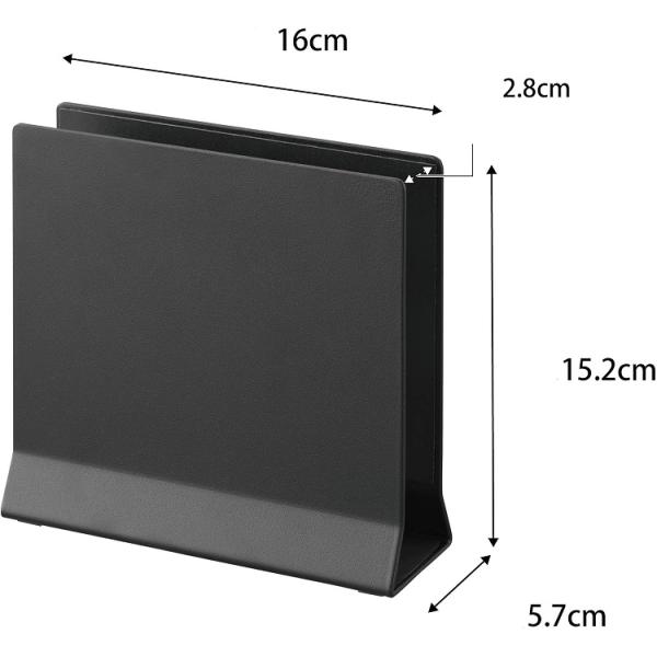 Perfect Standing Desk Laptop Storage Rack Metal Slim Laptop Stand Black Tower Organizer