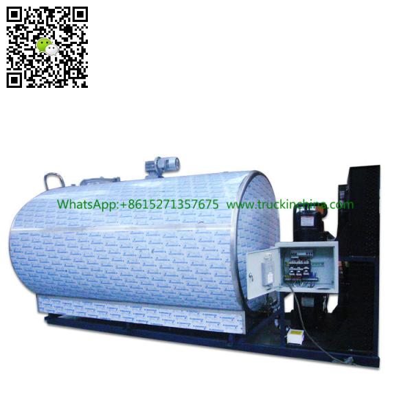 Stainless steel Milk Cooling Tank Body For Lorry Trucks 8CBM- 25CBM