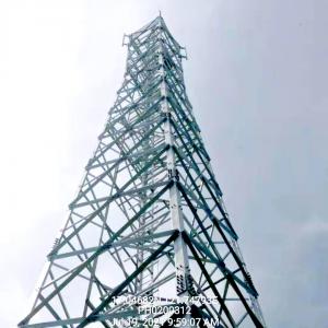 China 50m Telecom Steel Tower Free Standing Galvanized Steel Iron Mobile Tower 5G Station wholesale