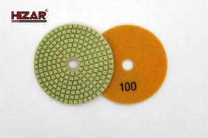 China 4 Wet / Dry Diamond Polishing Pad With Backer Pad For Marble And Granite Floor Edges Countertop Polishing on sale