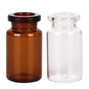 China Transparent Amber 5ml 10ml Empty clear Empty Pharmaceutical Low Borosilicate Tubular Moulded Glass Vial on sale