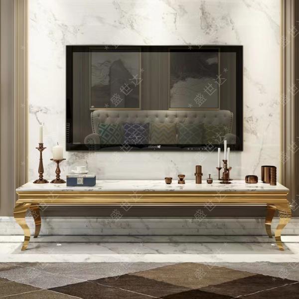 Quality Stainless Steel Modern TV Cabinet Console Coffee Tables 2M for sale