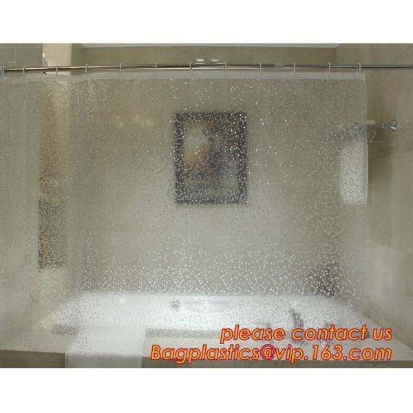 Custom Polyester Printing Shower Curtain, waterproof fireproof hook kids bathroom shower curtains, PEVA Shower curtain f