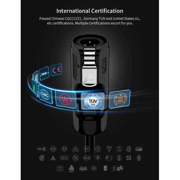 IP68 Waterproof Circular Outside Female Plug M12 LP 4 Pin Power Connector