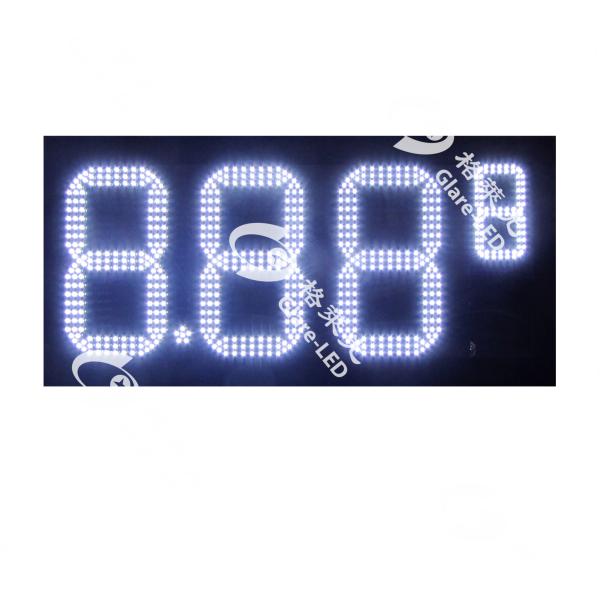 Petrol Station Illuminated Pylon Sign LED Display Panel 5000-8000cd/M2