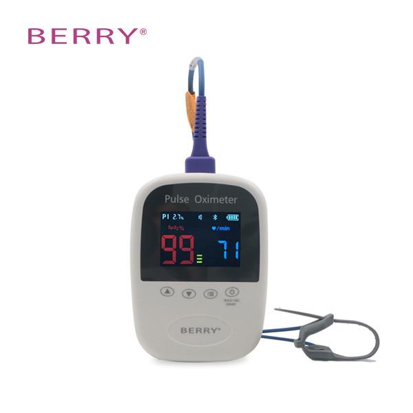 Quality Indicator Buzzer PR Hand Held Pulse Oximeter With Spo2 Probe Sensor for sale