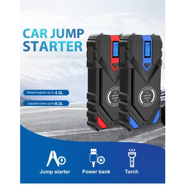 3.7V / 44.4Wh Car Mini Compact Jump Starters Ultrasafe Emergency Power