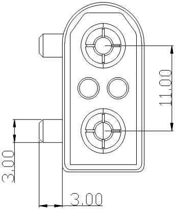 TX90 Angled PCB Panel Mount Connector Male And Female Aircraft Plug Connector