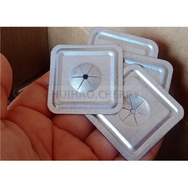 38mm Square Self-Locking Washer Speed Clips For Insulation Galvanized Steel Material