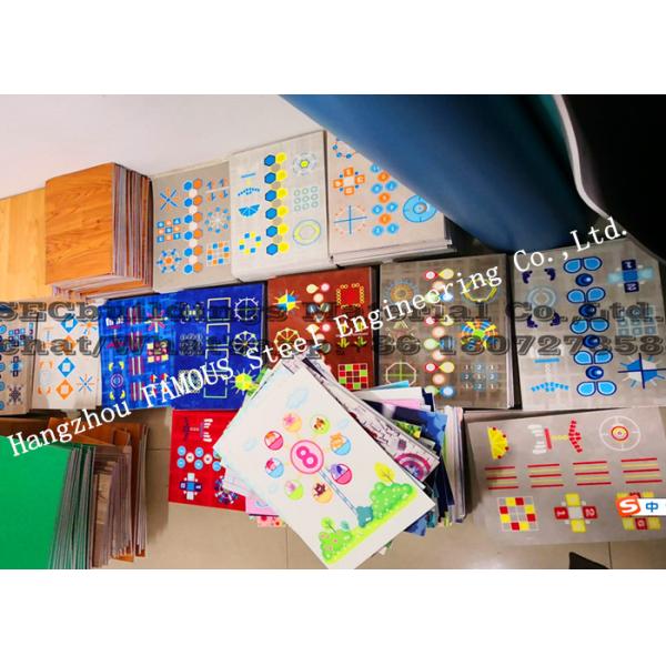 Digital Printing 3D Epoxy Resin Resilient Vinyl Flooring Roll For Home Decoration